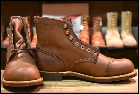 【7.5D 箱付 未使用 24年】レッドウィング 8111 アイアンレンジャー アンバー ハーネス キャップトゥ ブラウン ブーツ redwing HOPESMORE