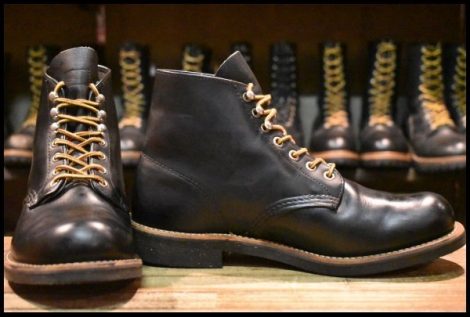 【8.5D 良品 旧羽タグ】レッドウィング 8153 アイリッシュセッター 黒 ブラッククローム 編み上げ ブーツ redwing HOPESMORE