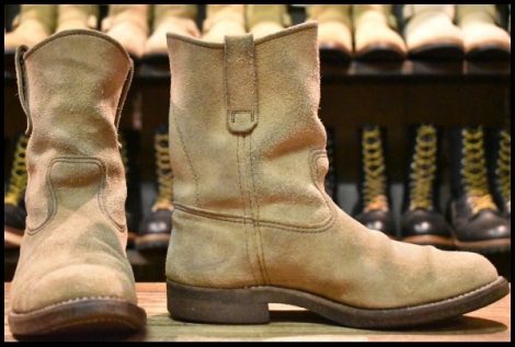【7E 良品 旧羽タグ 77年】レッドウィング 1188 スエード ペコス タン ビンテージ ベージュ ブーツ redwing pecos HOPESMORE