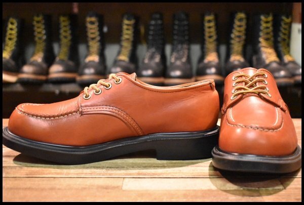 【7.5E 美品 13年】レッドウィング 8020 スーパーソール オックスフォード オロラセット 赤茶 ローカット ブーツ redwing HOPESMORE