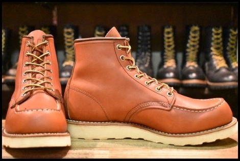 【8E 良品 12年】レッドウィング 8875 アイリッシュセッター 赤茶 オロラセット モックトゥ 編み上げ ブーツ redwing HOPESMORE