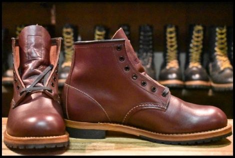 【8D 箱付 未使用 19年】レッドウィング 9411 ベックマン ブラックチェリー フェザーストーン プレーン 9011 ブーツ redwing HOPESMORE
