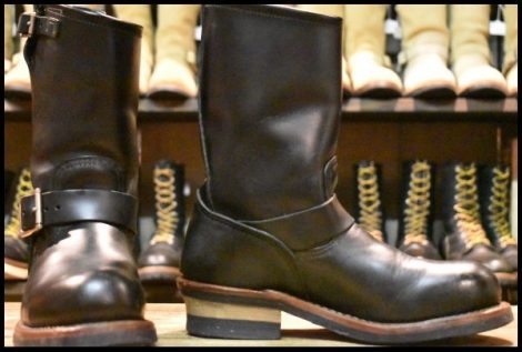 【6.5D 良品 08年】レッドウィング 2268 エンジニア 黒 ブラッククローム スチールトゥ ブーツ redwing HOPESMORE