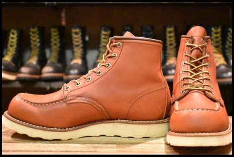 【8E 良品 12年】レッドウィング 8875 アイリッシュセッター 赤茶 オロラセット モックトゥ 編み上げ ブーツ redwing HOPESMORE