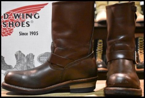 【9D 箱付 良品 09年】レッドウィング 2269 エンジニア 茶 チョコレートクローム ブラウン スチールトゥ 2967 ブーツ redwing HOPESMORE