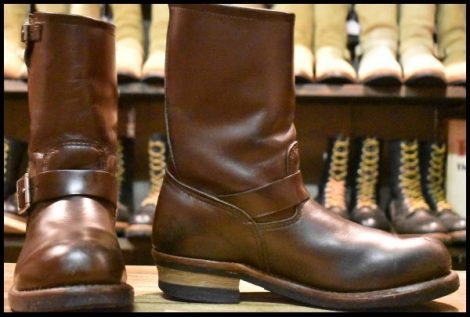 【9D 箱付 良品 09年】レッドウィング 2269 エンジニア 茶 チョコレートクローム ブラウン スチールトゥ 2967 ブーツ redwing HOPESMORE