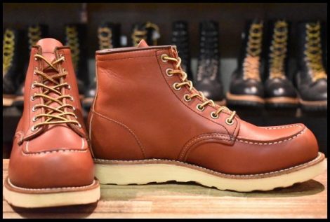 【8D 美品 10年】レッドウィング 8875 アイリッシュセッター 赤茶 オロラセット モックトゥ レースアップ ブーツ redwing HOPESMORE