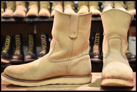 【9.5E 中古 11年】レッドウィング 8168 スエード ペコス ホーソーン アビレーン ラフアウト プルオン ブーツ redwing pecos HOPESMORE