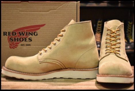 【8D 箱付 美品 25年】レッドウィング 8167 スエード アイリッシュセッター ホーソーンアビレーン プレーントゥ ブーツ redwing HOPESMORE