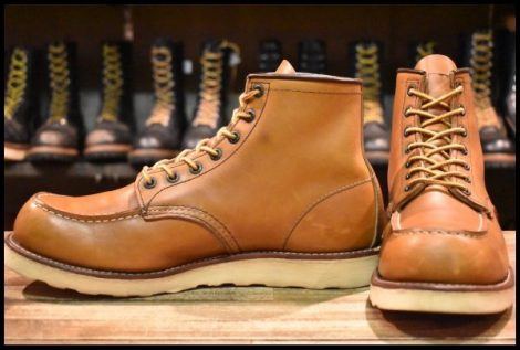 【10D 良品 11年】レッドウィング 875 アイリッシュセッター 茶 オロイジナル モックトゥ レースアップ ブーツ redwing HOPESMORE
