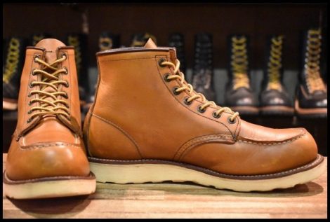 【10D 良品 11年】レッドウィング 875 アイリッシュセッター 茶 オロイジナル モックトゥ レースアップ ブーツ redwing HOPESMORE