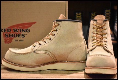 【7.5E 箱付 美品 12年】レッドウィング 8173 スエード アイリッシュセッター ラフアウト モックトゥ 編み上げ ブーツ redwing HOPESMORE