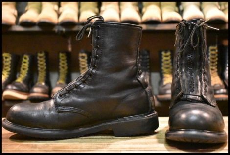 【9.5D 良品 PT91プリントPR】レッドウィング 4473 ファイヤーマン ジッパー付き ブラック 黒 編み上げ ブーツ redwing HOPESMORE