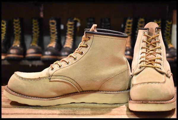 【7.5E 良品 11年】レッドウィング 8173 スエード アイリッシュセッター ホーソーン ラフアウト モックトゥ ブーツ redwing HOPESMORE