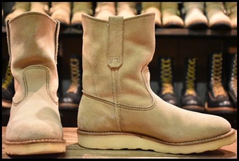 【6.5E 良品 07年】レッドウィング 8168 スエード ペコス ホーソーン アビレーン ラフアウト ベージュ ブーツ redwing pecos HOPESMORE