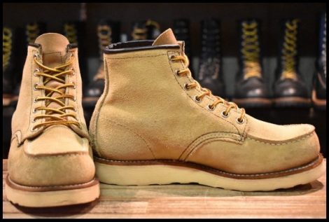 【7E 良品 10年】レッドウィング 8173 スエード アイリッシュセッター ホーソーン ラフアウト モックトゥ ブーツ redwing HOPESMORE