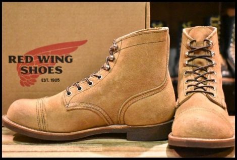 【7D 箱付 美品 22年】レッドウィング 8083 アイアンレンジャー ミュールスキナー スエード 編み上げ 8113 ブーツ redwing HOPESMORE