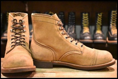 【7D 箱付 美品 22年】レッドウィング 8083 アイアンレンジャー ミュールスキナー スエード 編み上げ 8113 ブーツ redwing HOPESMORE