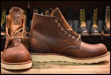 【8.5D 箱付 未使用 19年】レッドウィング 9111 アイリッシュセッター 茶 カッパー ラフ＆タフ プレーントゥ ブーツ redwing HOPESMORE