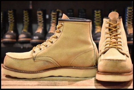 【7E 良品 10年】レッドウィング 8173 スエード アイリッシュセッター ホーソーン ラフアウト モックトゥ ブーツ redwing HOPESMORE