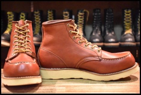 【7.5D 良品 羽タグ 97年】レッドウィング 8131 アイリッシュセッター 赤茶 オロラセット モックトゥ 8875 ブーツ redwing HOPESMORE