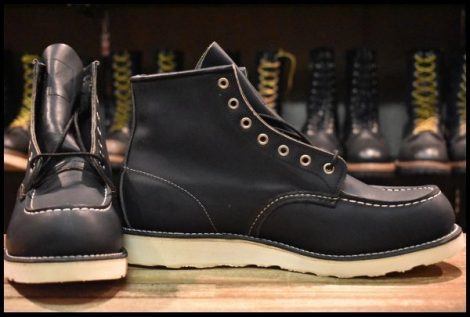 【11D 箱付 未使用 15年】レッドウィング 9075 アイリッシュセッター 黒 ブラック ハーネス モックトゥ ブーツ 8179 redwing HOPESMORE