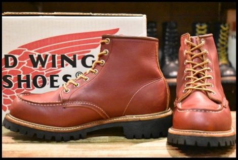 【7E 箱付 美品 半円犬タグ 98年】レッドウィング 8175 ビブラム アイリッシュセッター 赤茶 モックトゥ ブーツ redwing HOPESMORE