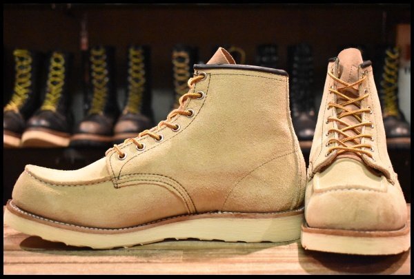 【10E 美品 08年】レッドウィング 8173 スエード アイリッシュセッター ホーソーン ラフアウト モックトゥ ブーツ redwing HOPESMORE