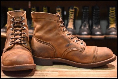 【7D 良品 20年】レッドウィング 8085 アイアンレンジャー カッパーラフ＆タフ アイアンレンジ 編み上げ ブーツ redwing HOPESMORE