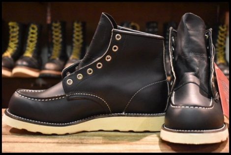 【7.5E DEAD 犬タグ 98年】レッドウィング 8179 アイリッシュセッター 黒 ブラッククローム モックトゥ ブーツ redwing HOPESMORE