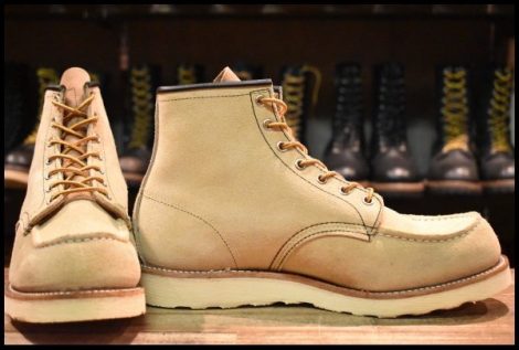 【10E 美品 08年】レッドウィング 8173 スエード アイリッシュセッター ホーソーン ラフアウト モックトゥ ブーツ redwing HOPESMORE