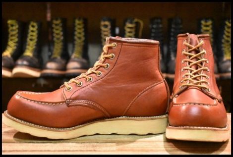 【7.5D 良品 羽タグ 97年】レッドウィング 8131 アイリッシュセッター 赤茶 オロラセット モックトゥ 8875 ブーツ redwing HOPESMORE