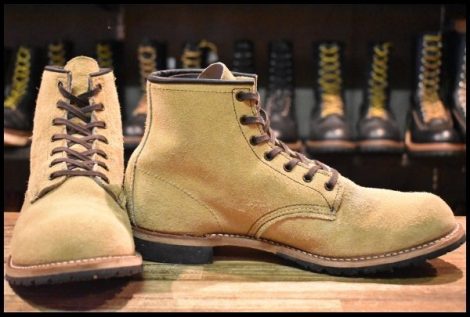 【10D 箱付 良品 12年 TYPE-B】レッドウィング 2960 キャメル ララミー 茶 プレーントゥ ベックマン ブーツ redwing HOPESMORE
