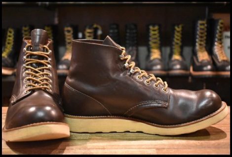 【10D 箱付 良品 犬タグ】レッドウィング 8160 アイリッシュセッター ガラスレザー コレクテッドグレイン ブーツ redwing HOPESMORE