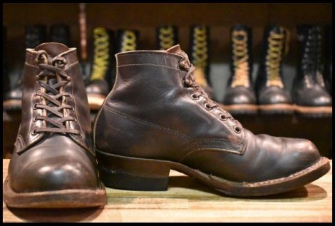 【7E 箱付 良品】WHITE’S ホワイツ セミドレス ブラウンドレス レザーソール 茶 編み上げ レースアップ ブーツ HOPESMORE