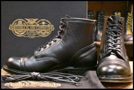 【9.5D 箱付 良品】RRL バワリーブーツ ブラック 黒 ラルフローレン ダブルアールエル RRL ブーツ HOPESMORE