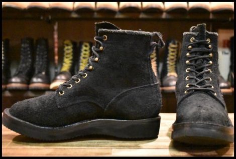 【7.5D 美品】GRIZZLY BOOTS グリズリーブーツ BLACK BEAR ブラックベア ブラックラフアウト ビブラム2021 編み上げ ブーツ HOPESMORE