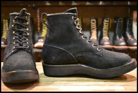 【7.5D 美品】GRIZZLY BOOTS グリズリーブーツ BLACK BEAR ブラックベア ブラックラフアウト ビブラム2021 編み上げ ブーツ HOPESMORE