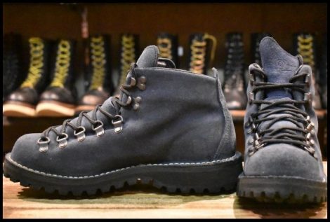 【8.5EE 良品 白タグ】Danner ダナー マウンテンライト オイルドボブ 33520 ネイビー スエード 紺 ゴアテックス GORE-TEX ブーツ HOPESMORE