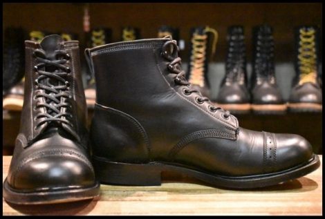 【9.5D 箱付 良品】RRL バワリーブーツ ブラック 黒 ラルフローレン ダブルアールエル RRL ブーツ HOPESMORE