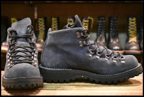 【8.5EE 良品 白タグ】Danner ダナー マウンテンライト オイルドボブ 33520 ネイビー スエード 紺 ゴアテックス GORE-TEX ブーツ HOPESMORE
