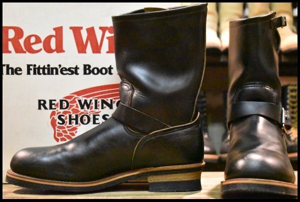 レッドウイングエンジニアブーツ刺繍タグ2268PT91スチールトゥー9.5D