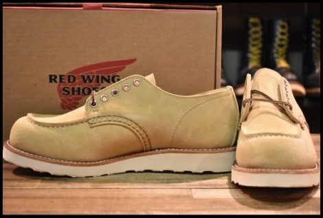 【9.5D 箱付 未使用 24年】レッドウィング 8079 オックスフォード ホーソーンアビレーンラフアウト ベージュ ブーツ redwing HOPESMORE