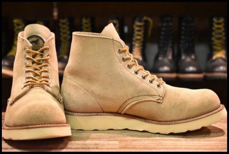 【7E 良品 半円犬タグ 97年】レッドウィング 8167 スエード アイリッシュセッター タン ラフアウト 編み上げ ブーツ redwing HOPESMORE