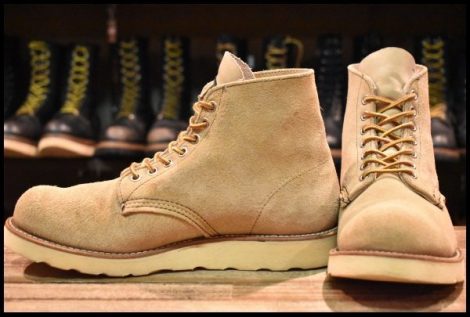 【7E 良品 半円犬タグ 97年】レッドウィング 8167 スエード アイリッシュセッター タン ラフアウト 編み上げ ブーツ redwing HOPESMORE