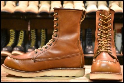 【8D 良品 08年】レッドウィング 877 ロング アイリッシュセッター 茶 オロイジナル 編み上げ レースアップ ブーツ redwing HOPESMORE