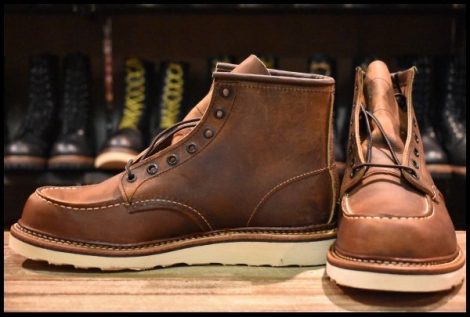 【9D 未使用 22年】レッドウィング 1907 アイリッシュセッター 茶 カッパー ラフ＆タフ モックトゥ ブーツ redwing HOPESMORE