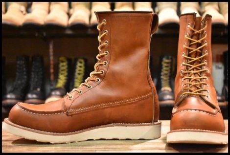【8.5D 美品 22年】レッドウィング 877 ロング アイリッシュセッター オロレガシー モックトゥ 編み上げ ブーツ redwing HOPESMORE