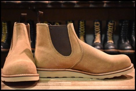 【13D 未使用 23年】レッドウィング 3192 クラシック チェルシー サイドゴア ミュールスキナー ラフアウト ブーツ redwing HOPESMORE