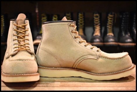 【7.5E 良品 08年】レッドウィング 8173 スエード アイリッシュセッター ホーソーン ラフアウト モックトゥ ブーツ redwing HOPESMORE
